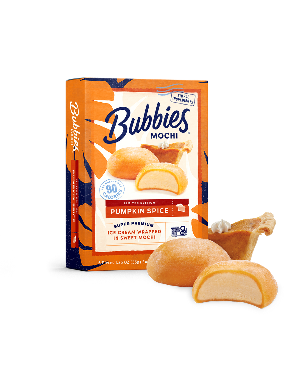 Pumpkin Spice Mochi Ice Cream – Bubbies Ice Cream