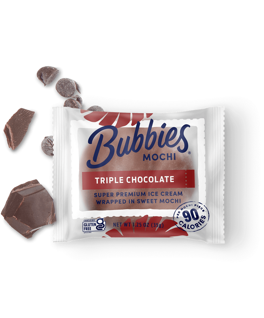 Mochi Chocolate Ice Cream Single Pack - Bubbies Ice Cream
