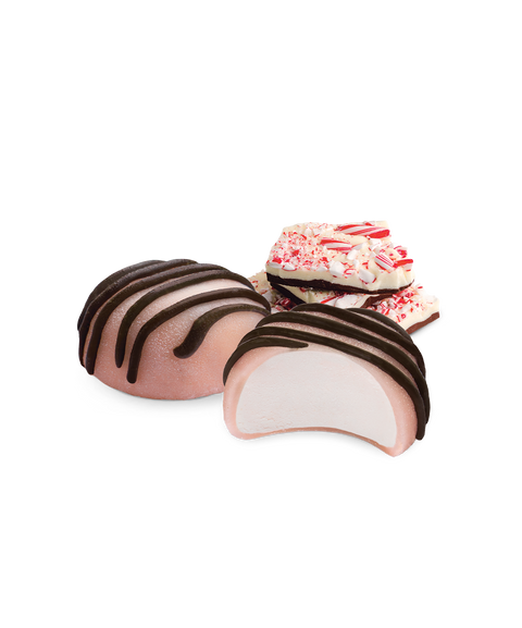 Peppermint Bark with Chocolate Drizzle